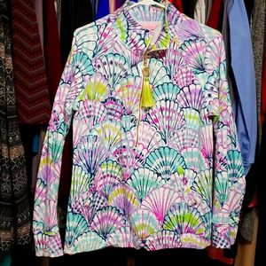 Lilly pultizer popover in seashell print